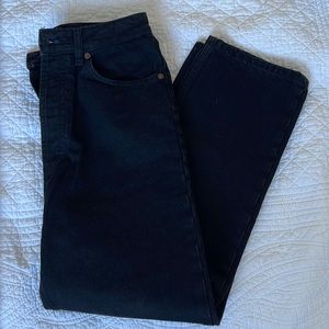 Zara black straight leg jeans